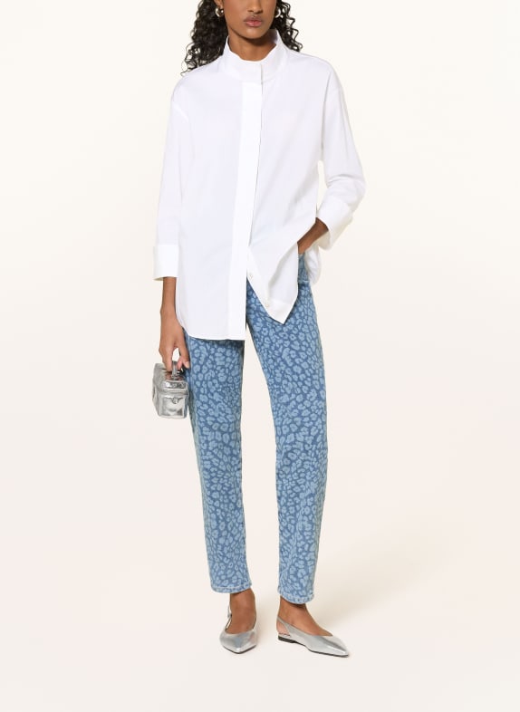 MARC CAIN Blouse met 3/4-mouwen 100 WHITE