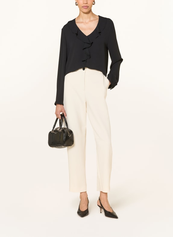 MARC CAIN Blouse met volants 900 black new