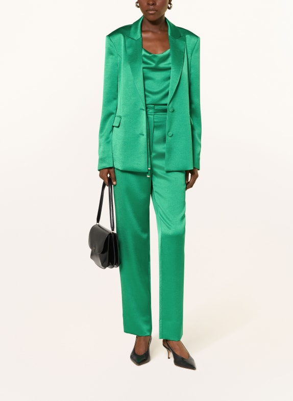 MARC CAIN Satijnen broek FRANCA 553 pepper green
