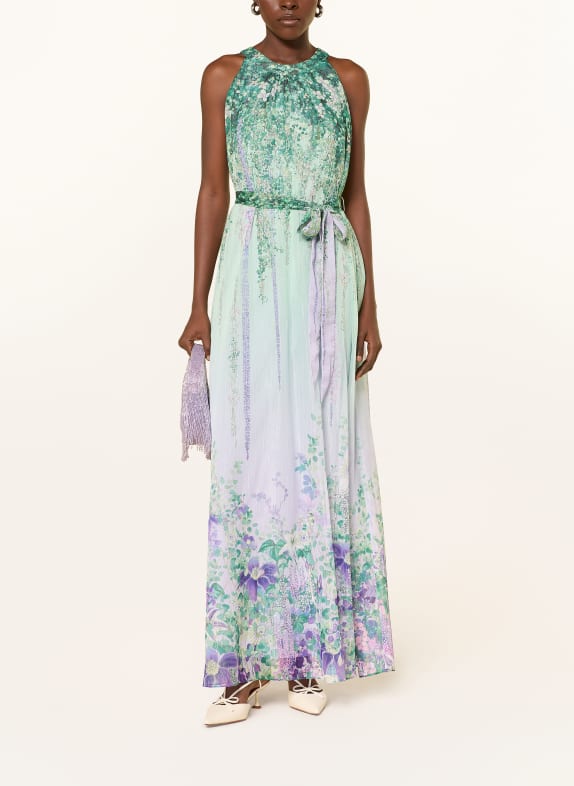 MARC CAIN Abendkleid mit Glitzergarn 715 purple heather