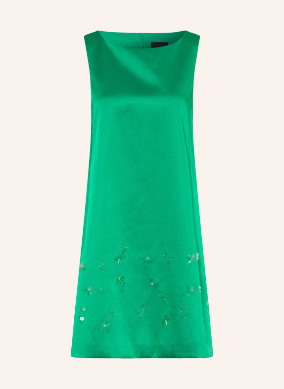 MARC CAIN Kleid mit Pailletten und Schmucksteinen 553 pepper green