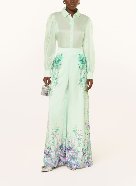 MARC CAIN Overhemdblouse met zijde 502 misty jade