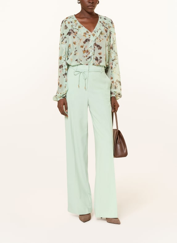 MARC CAIN Blouse met volants 505 silt green