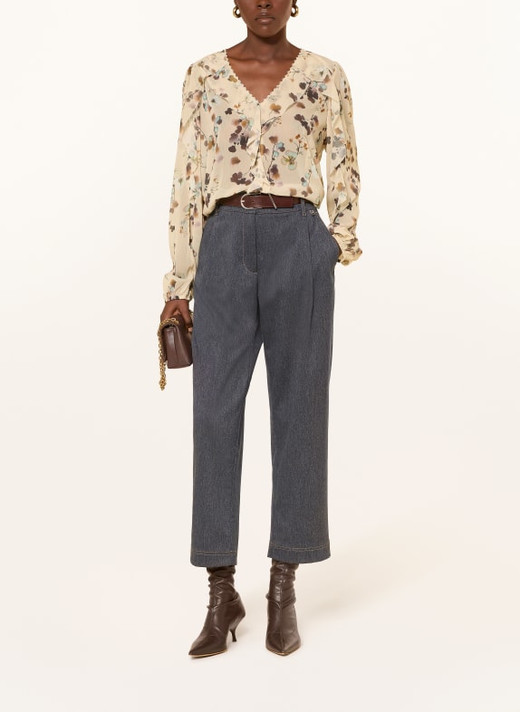 MARC CAIN Blouse met volants 126 lamb`s wool