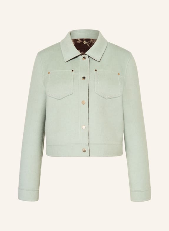 MARC CAIN Kastenjacke zum Wenden 505 silt green