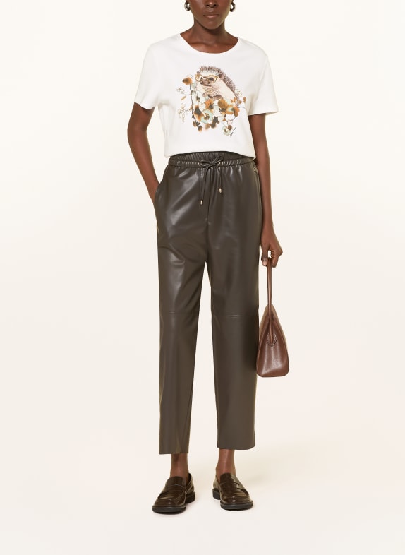 MARC CAIN T-shirt met strass-steentjes en pailletten 110 off