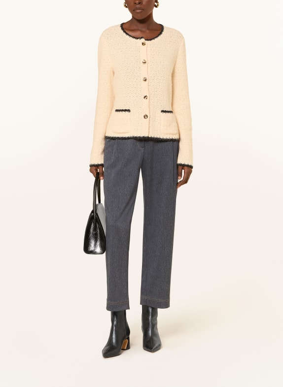MARC CAIN Gebreid vest 126 lamb`s wool