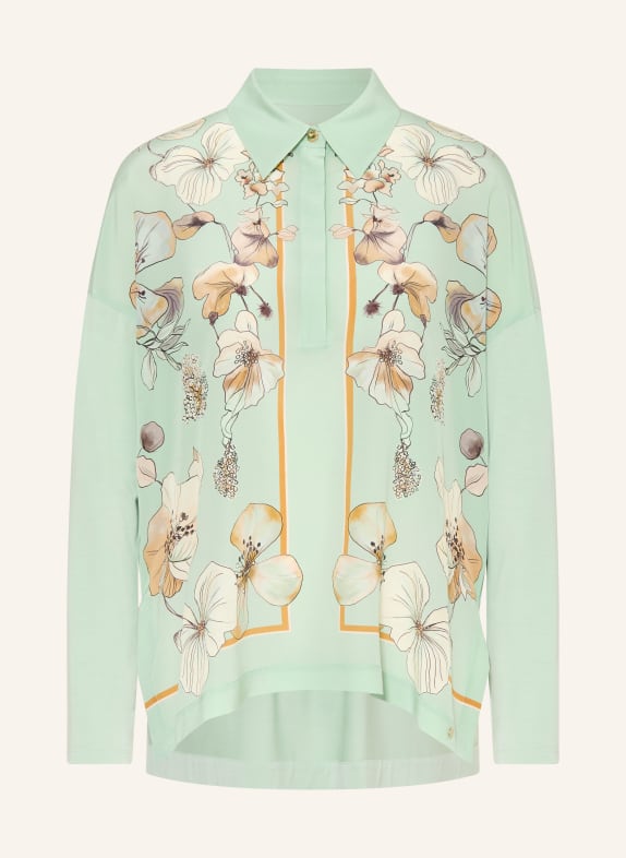 MARC CAIN Blusenshirt im Materialmix 505 silt green
