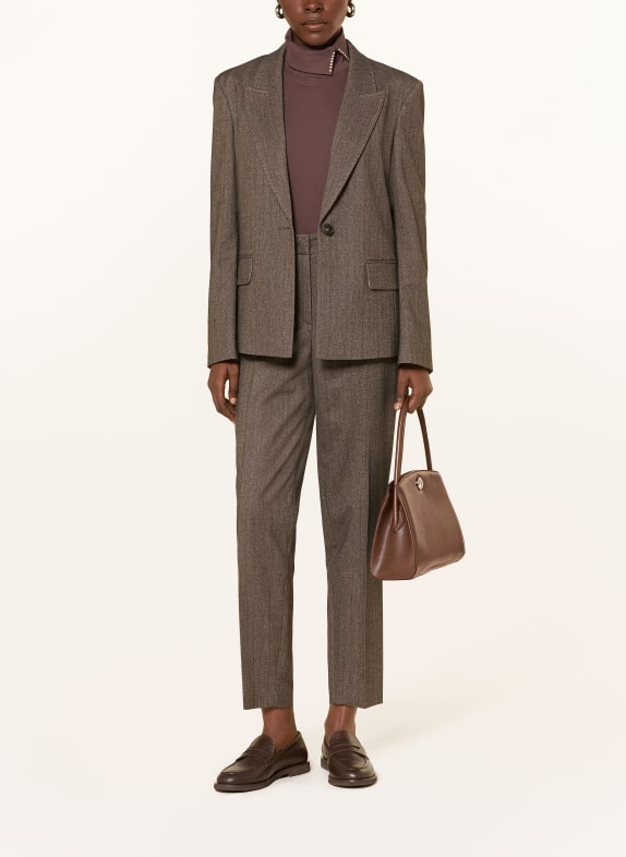 MARC CAIN 7/8-broek FORDON MARRON FONCÉ / DONKERROOD