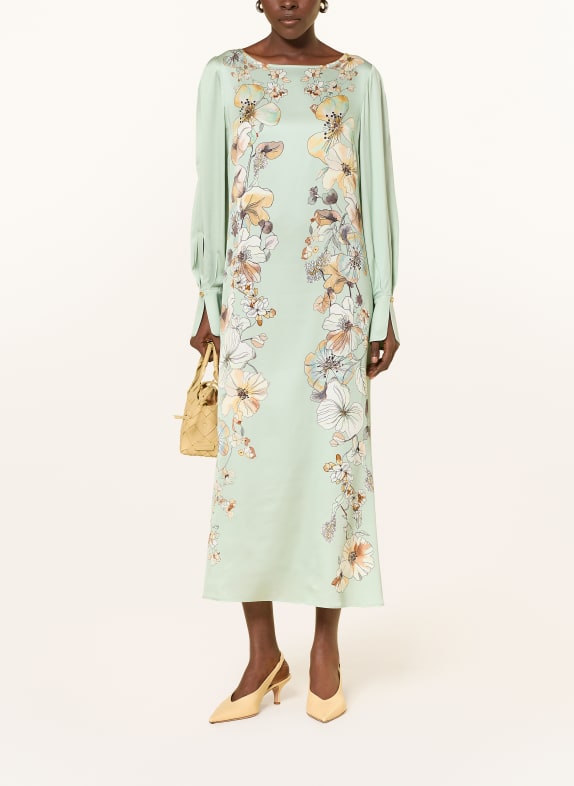 MARC CAIN Robe en satin 505 silt green