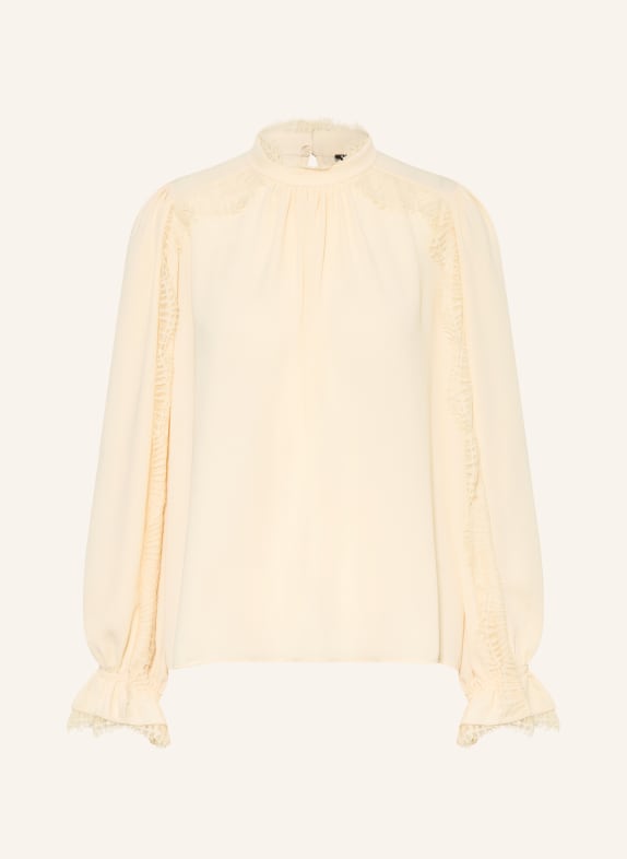 MARC CAIN Blusenshirt mit Spitze 126 lamb`s wool