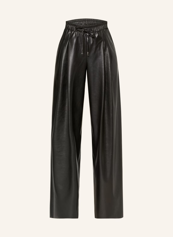 MARC CAIN WINNIPEG leather-look marlene pants 900 black new