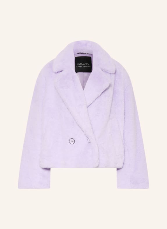 MARC CAIN Kurtka ze sztucznego futra 724 purple rose