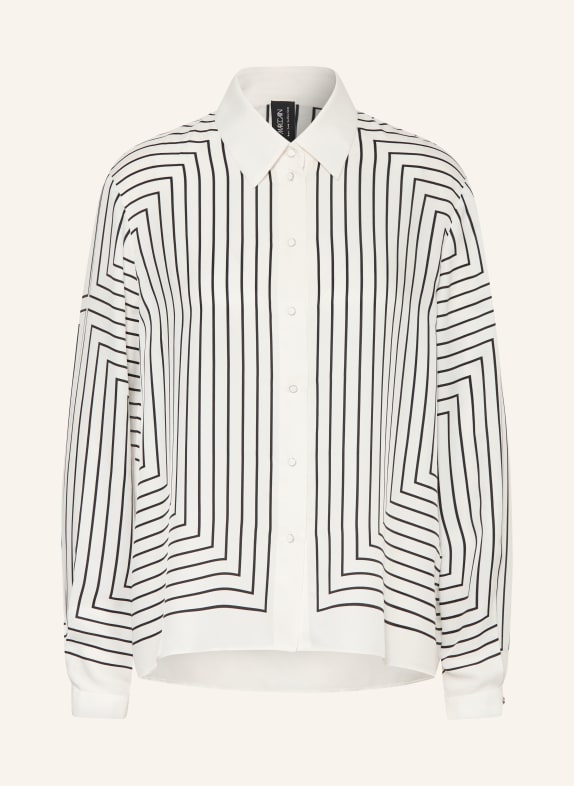 MARC CAIN Bluzka z jedwabiem 190 white and black