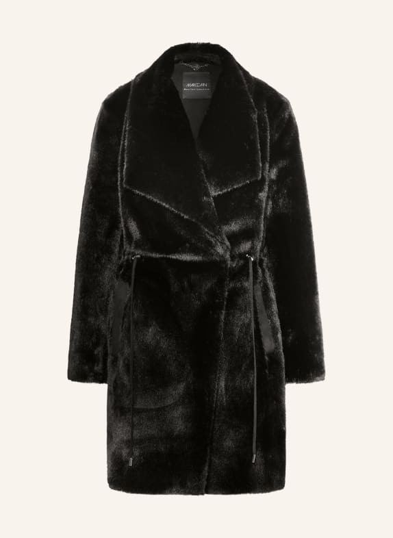 MARC CAIN Kunstbontjas 900 black new