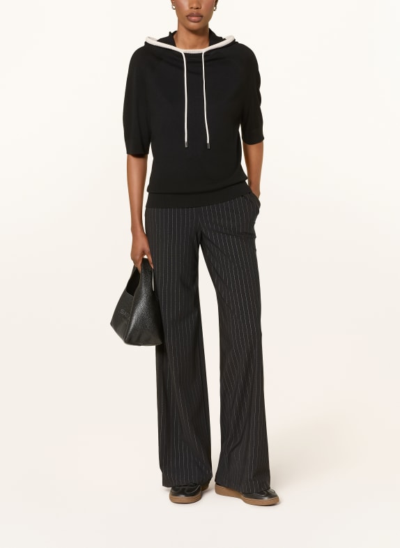 MARC CAIN Gebreide Hoodie 900 black new