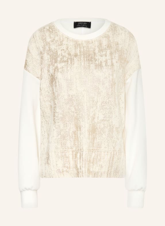 MARC CAIN Pullover im Materialmix 414 champagne gold