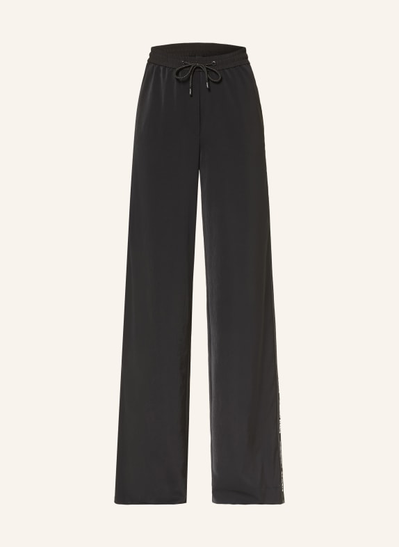 MARC CAIN Spodnie Marlene WELKOM z galonowymi paskami 900 black new