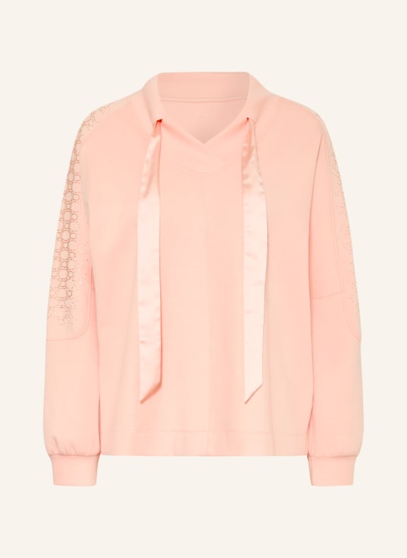 MARC CAIN Sweatshirt mit Schmucksteinen 460 tropical peach