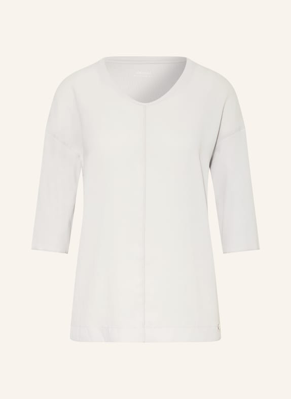 MARC CAIN Mixed-fabric shirt with 3/4 sleeves 812 vapor blue