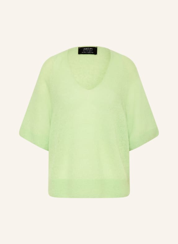 MARC CAIN Strickshirt mit Alpaka und Mohair 530 patina green