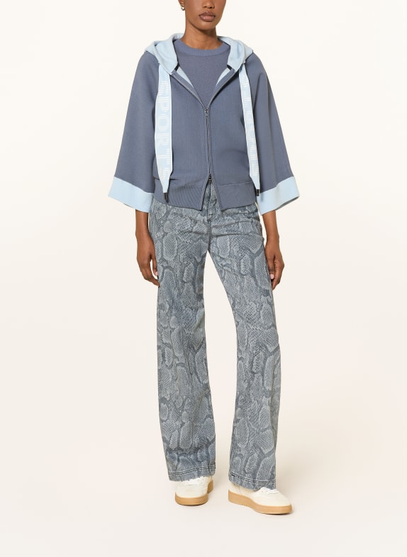 MARC CAIN Sweatjack met 3/4-mouwen 380 grisaille