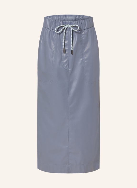 MARC CAIN Mixed-fabric skirt 380 grisaille