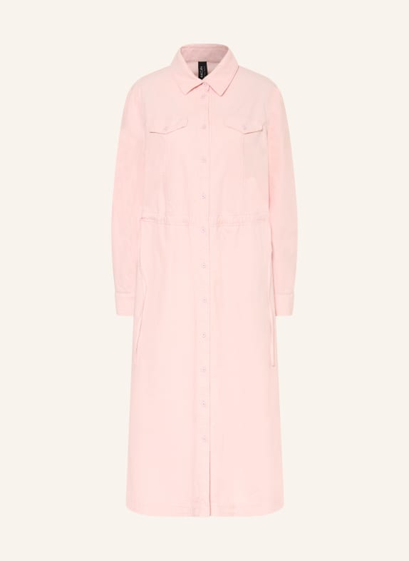 MARC CAIN Šaty ve stylu košile z manšestru 208 chalk pink