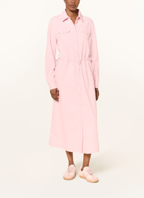 MARC CAIN Corduroy shirt dress 208 chalk pink
