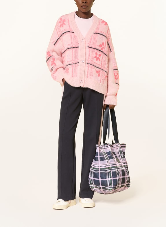 MARC CAIN Gebreid vest 208 chalk pink