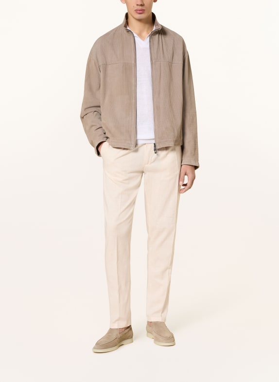 Aurélien Linnen chino, slim fit BEIGE