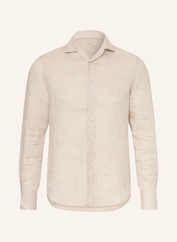 Aurélien Slim-fit linen shirt BEIGE