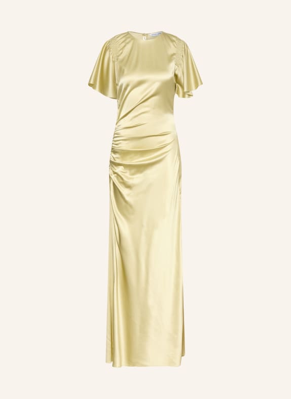 Veronica Beard HUNTLEIGH satin and silk evening gown LIGHT GREEN