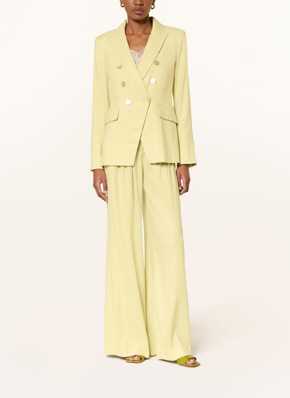 Veronica Beard Blazer MILLER van linnen LICHTGROEN