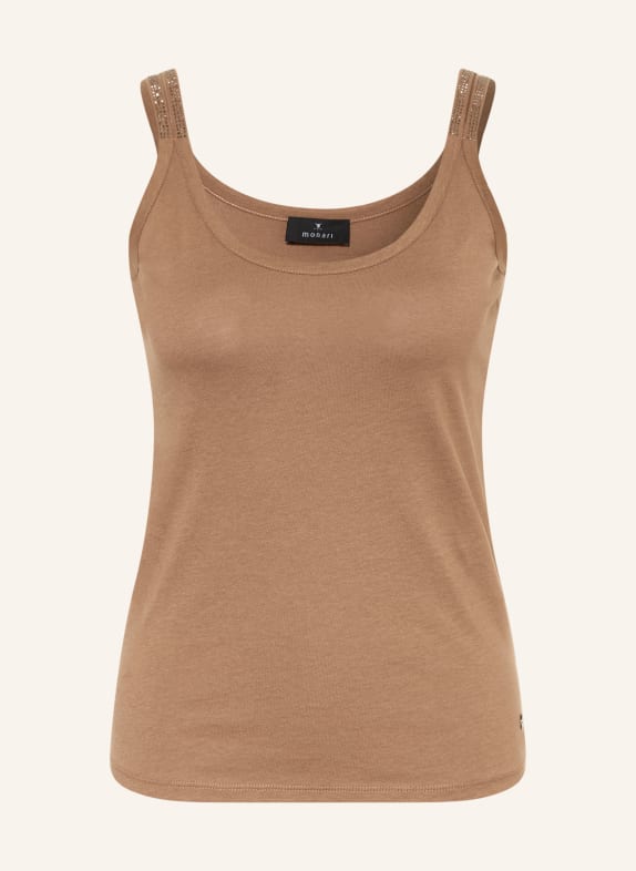 monari Haut orné de pierres précieuses MARRON