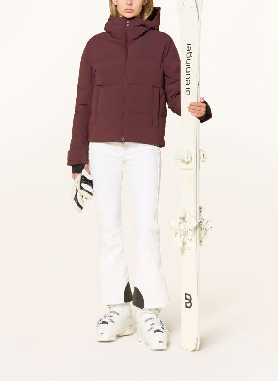Schöffel Donzen ski-jas LUMINEO DONKERROOD