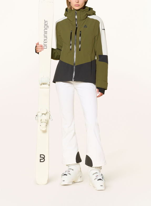 Schöffel Ski-jas SAFUNA OLIJF / WIT / ZWART