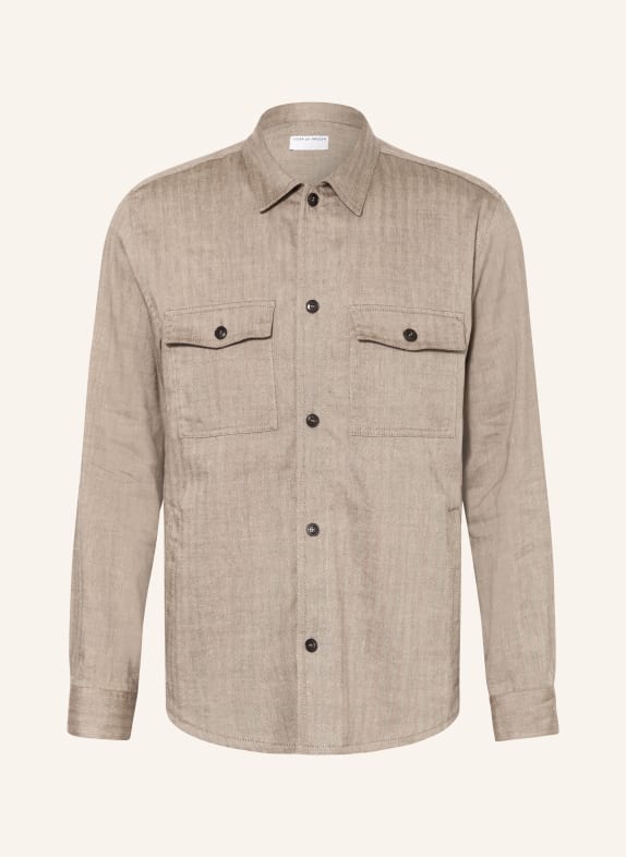TIGER OF SWEDEN Overshirt BISHOP mit Leinen BEIGE