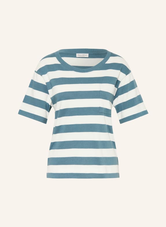 Marc O'Polo Gebreid shirt BLAUWGRIJS / WIT