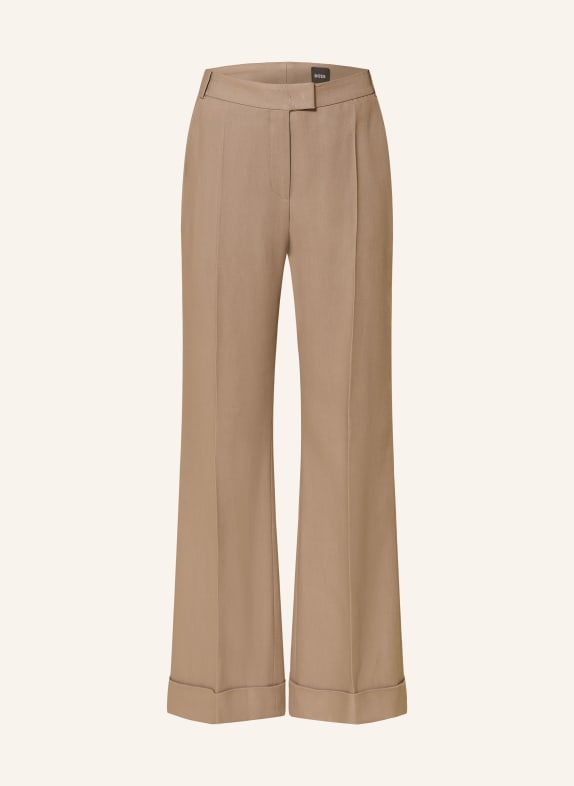 BOSS Pantalon Marlene TALIA MARRON CLAIR