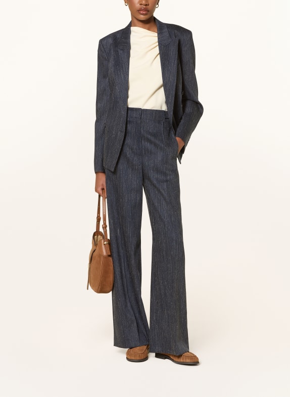 BOSS Marlenehose TAMILLY DUNKELBLAU / CREME