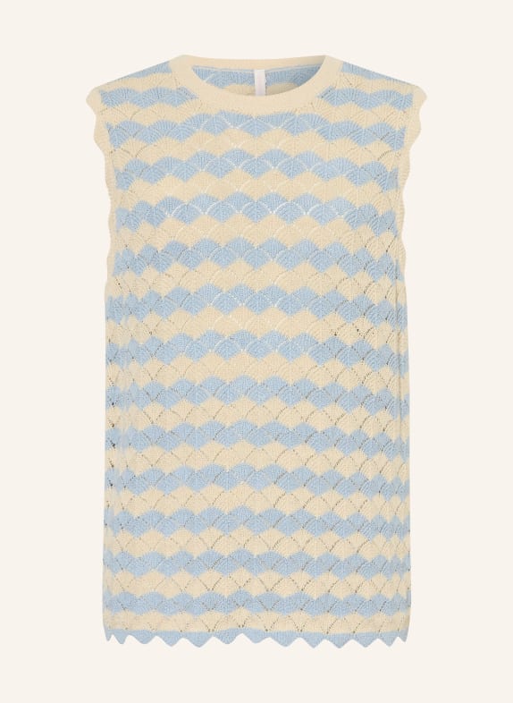ZIMMERMANN Stricktop ASTER HELLBLAU / ECRU