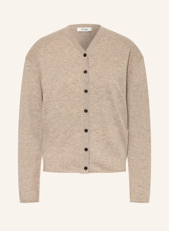 COS cardigan LIGHT BROWN