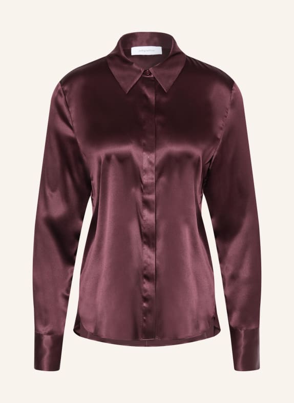 darling harbour Hedvábná košile deep merlot
