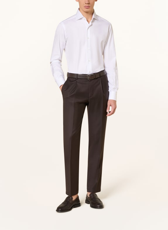 BARBA NAPOLI Overhemd Slim Ft WIT
