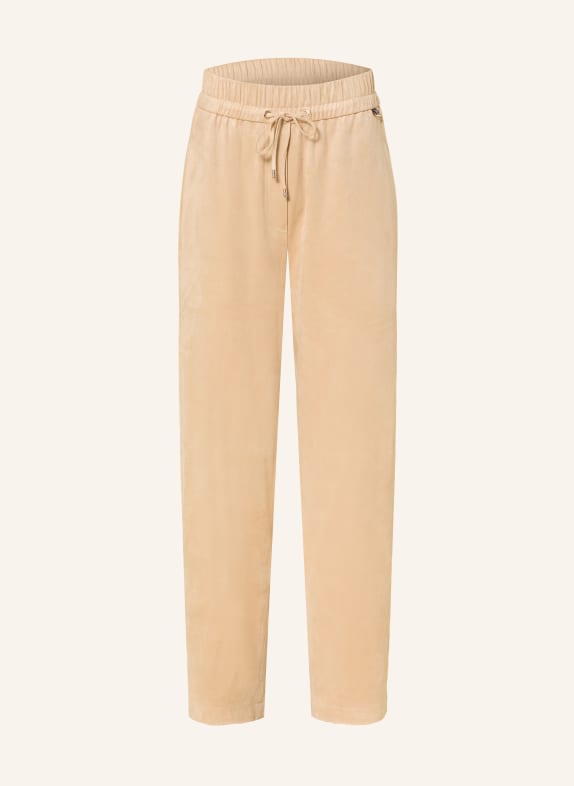 MARC CAIN Hose RANCHI in Lederoptik 610 light stone