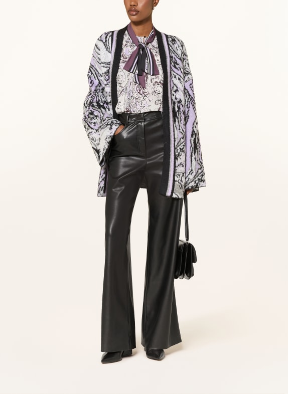MARC CAIN Broek WARRI in leerlook 900 black new