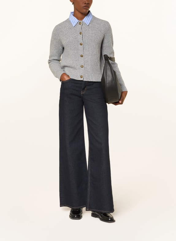 darling harbour Pullover mit abnehmbarem Kragen GREY MELANGE