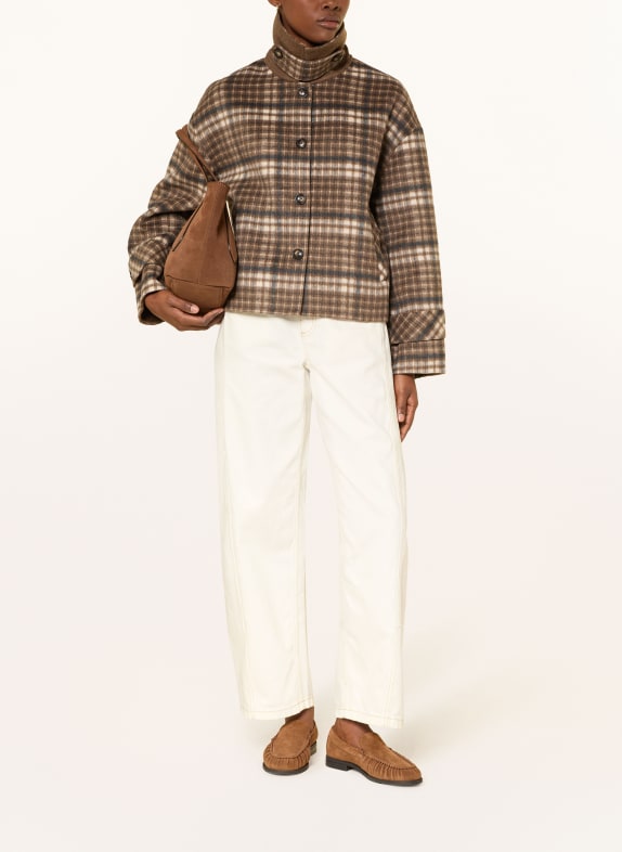 darling harbour Kastenjacke BROWN CHECK
