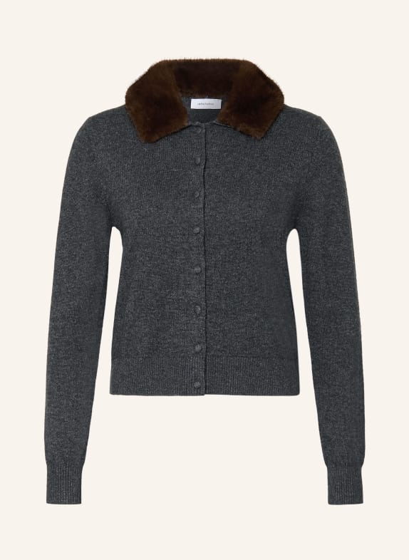darling harbour Cardigan with detachable collar ANTHRAZIT MELANGE